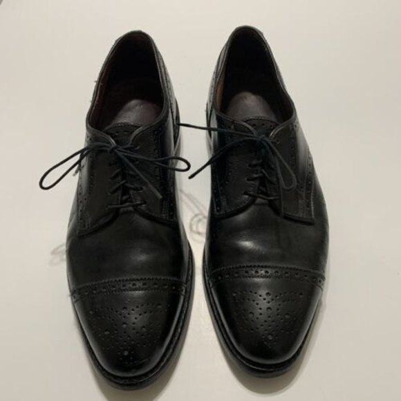 Allen Edmonds Other - Allen Edmonds Sanford Oxfords Cap Toe Black Leather Men's Dress Shoes Size 9.5 D